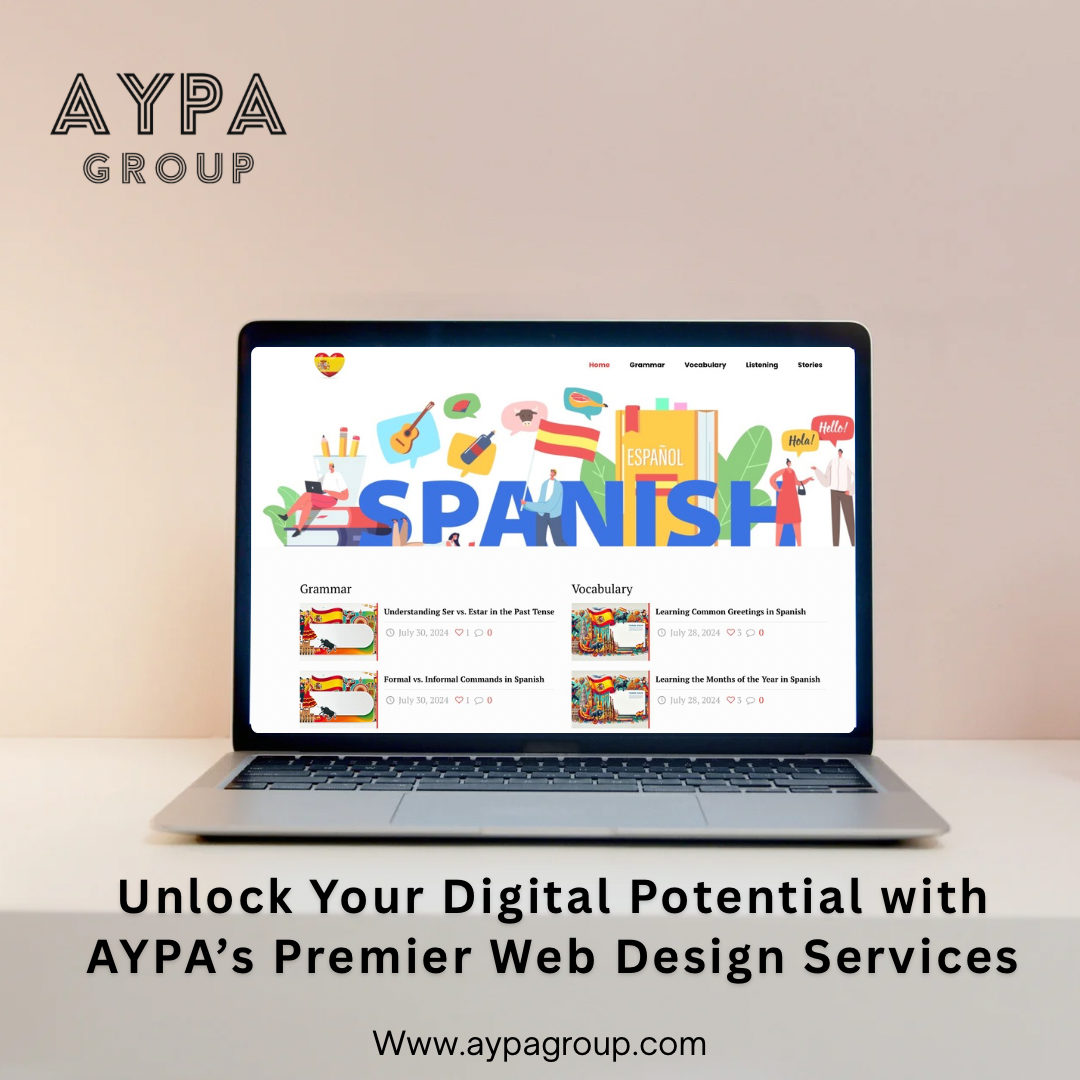 WebSite with Aypa web design company learnspain